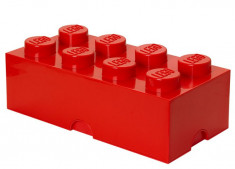 Cutie depozitare LEGO 2x4 rosu foto