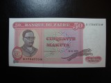 ZAIR 50 MAKUTA 1979 UNC