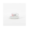 Set Domingo Caffe 6 cesti si farfurii pentru espresso red
