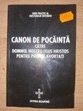 Canon de pocainta catre Domnul Nostru Iisus Hristos pentru pruncii avortati