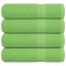 vidaXL Prosoape de baie 4 buc Verde mere 100x150cm 360g/m&sup2; 100% bumbac