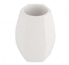 Suport din ceramica pentru periute dinti, pensule, alb, Sepio foto