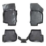 Cumpara ieftin Covorase Auto Cauciuc Umbrella Volkswagen Golf 6 (2008-2012) Negre - Set Protectie Interior