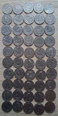 Lot 50 monede 15 bani 1966 foto