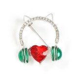 Brosa martisor casti muzicale