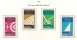 Germania 1969 Mi 587/90 MNH - Jocurile Olimpice vara 1972, Munchen (II), Nestampilat