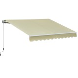 Outsunny copertina pentru soare, cu manivela, 295 x 250 cm | AOSOM RO