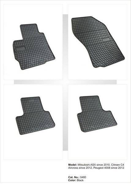Covorase Presuri interior cauciuc Premium dedicate Citroen C4 AIRCROSS 2012-2017