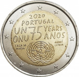 Portugalia 2 Euro 2020 (75 ani ONU) KM-910 UNC !!!