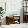 Gossi dulap pentru discuri stejar afumat 85x38x48 cm lemn prelucrat