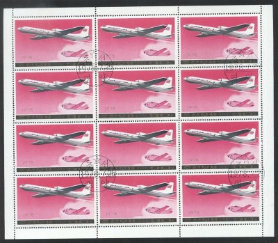 Korea 1978 Aviation, 30 Ch x 12, used T.124 foto