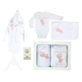 Cumpara ieftin Trusou Prima Baita, Personalizat cu Mesaj - "Prima Baita cu Nasii" Ursulet Roz cu Baloane - TPB199