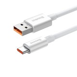 CABLU alimentare si date Baseus Superior, Fast Charging Data Cable pt. smartphone, USB la USB Type-C 100W, braided, 0.25m, alb &quot;P10320102214-00&quot; (timb