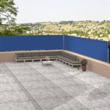 VidaXL Copertină laterală retractabilă, albastru, 117x1200 cm