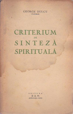 CRITERIUM DE SINTEZA SPIRITUALA foto