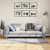 VidaXL Covor pufos &quot;PAMPLONA&quot; cu fire &icirc;nalte albastru modern 80x150 cm