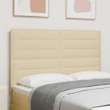 Cumpara ieftin Tăblie LED cu lumini cu bandă LED Manual Crem 144 cm țesătură