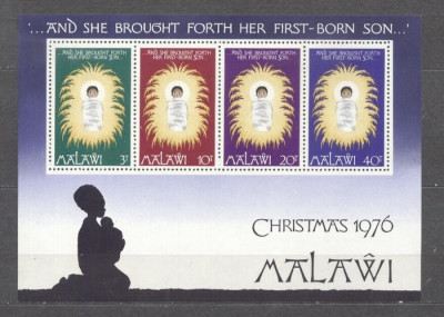 Malawi 1976 Christmas Religion perf. sheet MNH S.671 foto