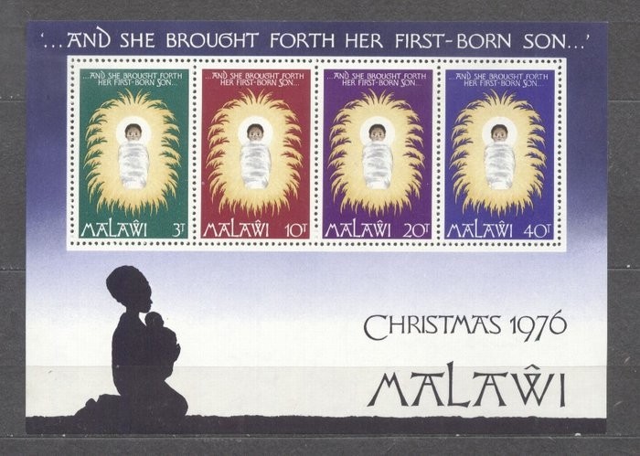 Malawi 1976 Christmas Religion perf. sheet MNH S.671