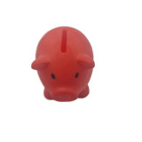 Jucarie pentru copii pusculita porcusor, rosu PVC reutilizabila, 69 x 73 x 89 mm, Dalimag