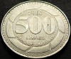 Moneda exotica 500 LIVRE(S) - LIBAN, anul 2000 * cod 2107, Asia