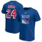 New York Rangers tricou de bărbați Authentic Stack Name &amp;amp; Number - M