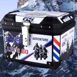 Top Case Moto 45L Cross Enduro ATV Scuter Portbagaj Cutie Cască, Negru