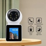 Camera de Supraveghere WiFi cu Apel Video pentru Interior, Rezolutie HD 1080p, Control PTZ, Alb, CMCLASS