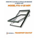 Fereastra electro cu articulare mediana, cu modul WiFi, Fakro, Model FTU-V U5 WiFi