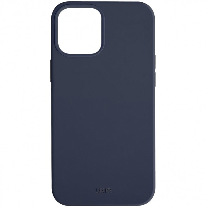 Husa TPU UNIQ Lino pentru Apple iPhone 12 Pro Max, Bleumarin