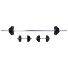 Set Gantere si Haltere inSPORTline 50 kg FitLine Training