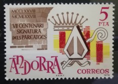 BC270, Andorra Spaniola 1978, serie insemne heraldice foto