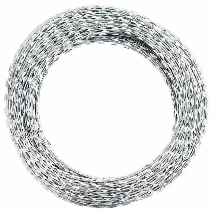 vidaXL S&acirc;rmă ghimpată BTO-22 Concertina, oțel galvanizat, 150 m