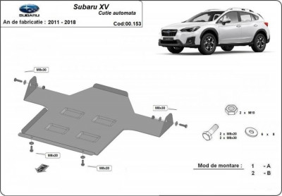 Scut metalic cutie de viteze Automata Subaru XV 2012-2017 foto