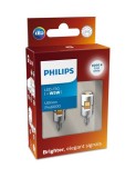 Set 2 becuri led auto Alb W5W Philips Ultinon Pro6000 lumini interioare