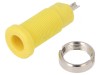 Soclu banană galben 2mm 10A 600V pentru panou