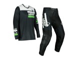 Echipament Tricou+Pantaloni Enduro MX Leatt Negru Alb Verde