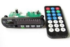 Modul mp3 cu slot sd usb radio bluetooth telecomanda foto