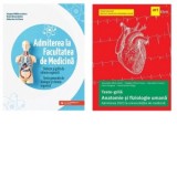 Pachet Barrons Admitere la medicina (2 carti): 1. Admiterea la Facultatea de Medicina. Sinteze si grile de chimie organica. Teste generale de biologie