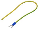 Cablu CHEVAL H07V-K 250mm galben-verde cu terminale presate M5WI-250YG025
