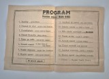 Program Circul Bernea Stagiunea 1957