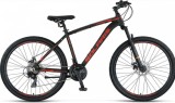 Bicicleta MTB Umit Solaris, 21 viteze, culoare negru rosu, roata 26 , frana disc