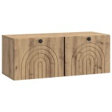 vidaXL Oglindă TV montată pe perete Stejar Artizanal 78,5 x 31 x 30 cm 898214