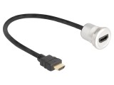 Cablu HDMI soclu la HDMI mufă, 0,3 m, negru, pentru 8K/UHD 4320p