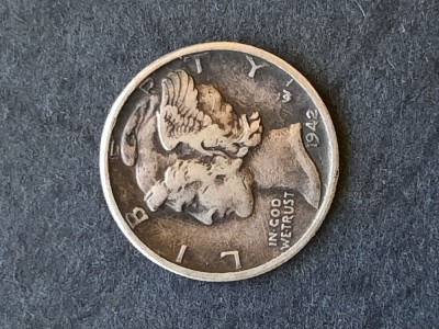 1 Dime &amp;quot;Mercury Dime&amp;quot; 1942, USA - G 4406 foto