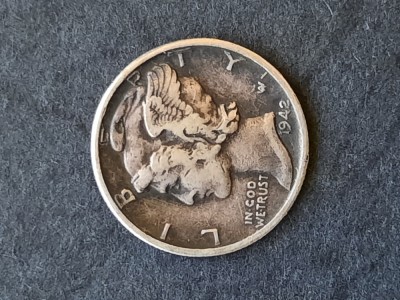 1 Dime &amp;quot;Mercury Dime&amp;quot; 1942, USA - G 4406 foto