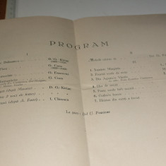 PROGRAM -ATENEUL ROMAN- CONCERT DE PASTI AL SOC CORALE CARMEN -8 APR 1933 -