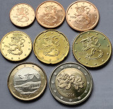 Set complet 8 monede, 1 cent - 2 euro 2006 Finlanda, unc