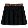 Fusta de copii cu talie leopard, negru, 92, vidaXL