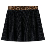 Cumpara ieftin Fusta de copii cu talie leopard, negru, 92